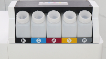 Support CMYK+W printing, the printing picture is colorful and high precision.